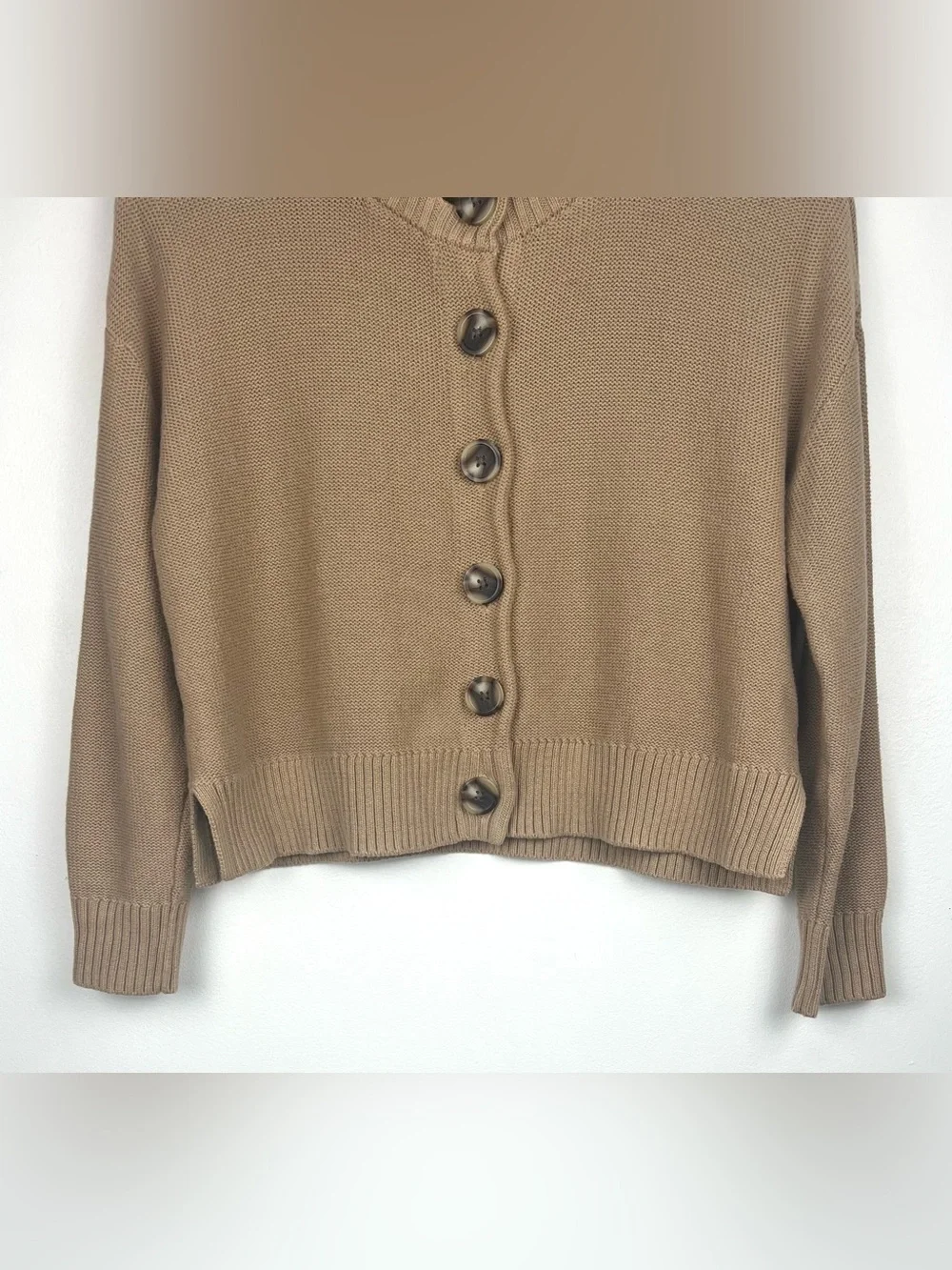 Quince 100% Organic Cotton Cropped Cardigan